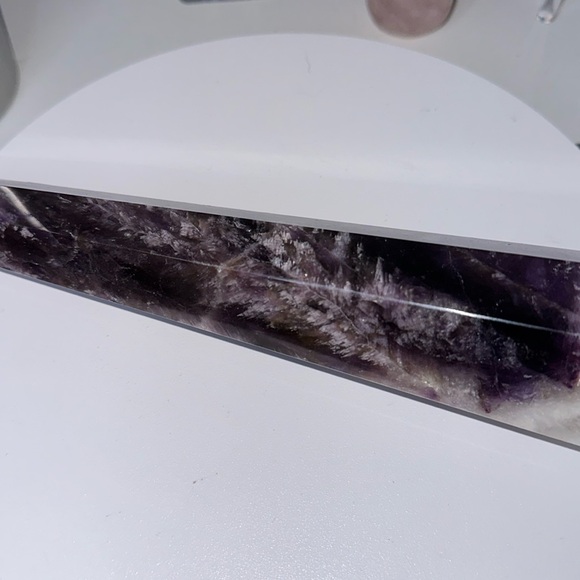 SOLD! Chevron Amethyst Wand - 13 1/8 inches - CHAMYWND1318-001 - Picture 3 of 8